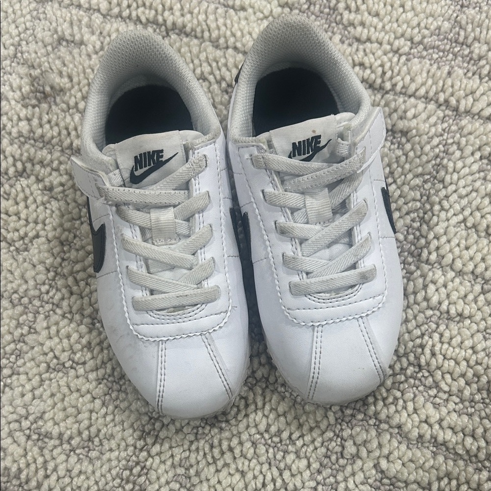 Nike Kids White and Black Sneakers